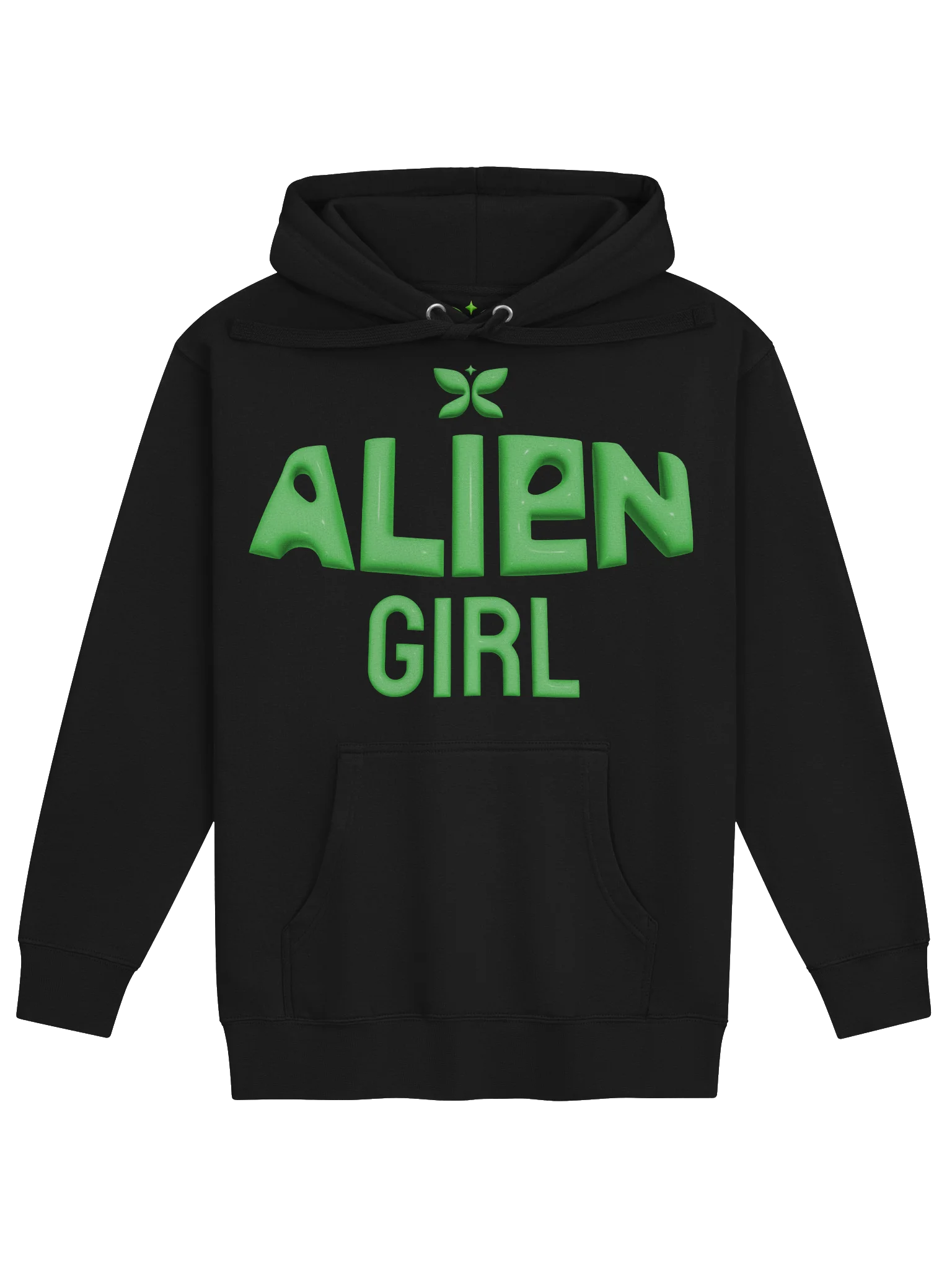 Alien Girl Green Gothic Hoodie product image (1)