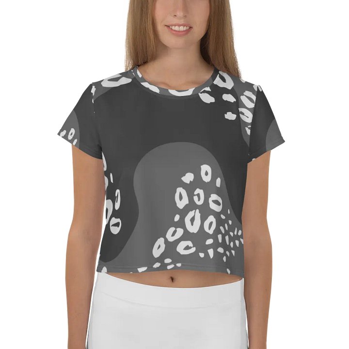Grey Jungle Allure Crop Tee product image (1)