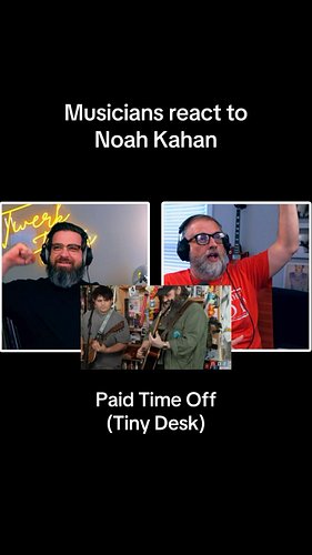 One of our favourite @noahkahanmusic songs! @npr @nprmusic #reaction #twerkethic #noahkahan #paidtimeoff #nprtinydesk @akbach...