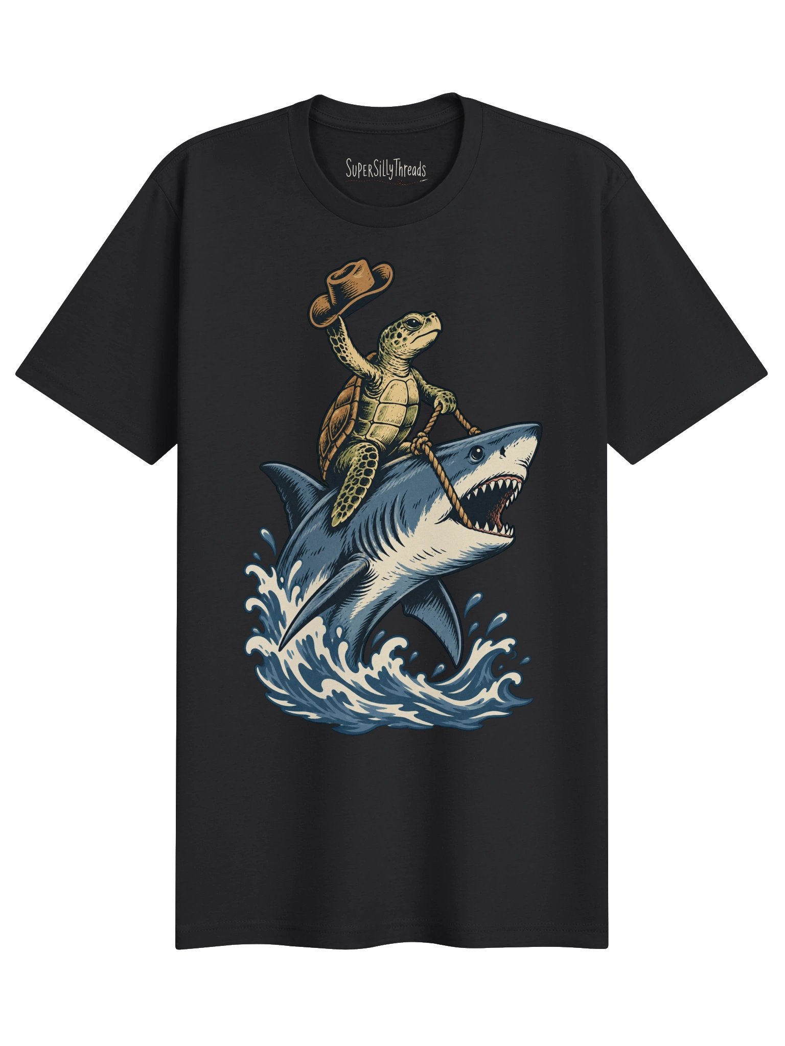 Cowboy Turtle Shark Tee product image (1)