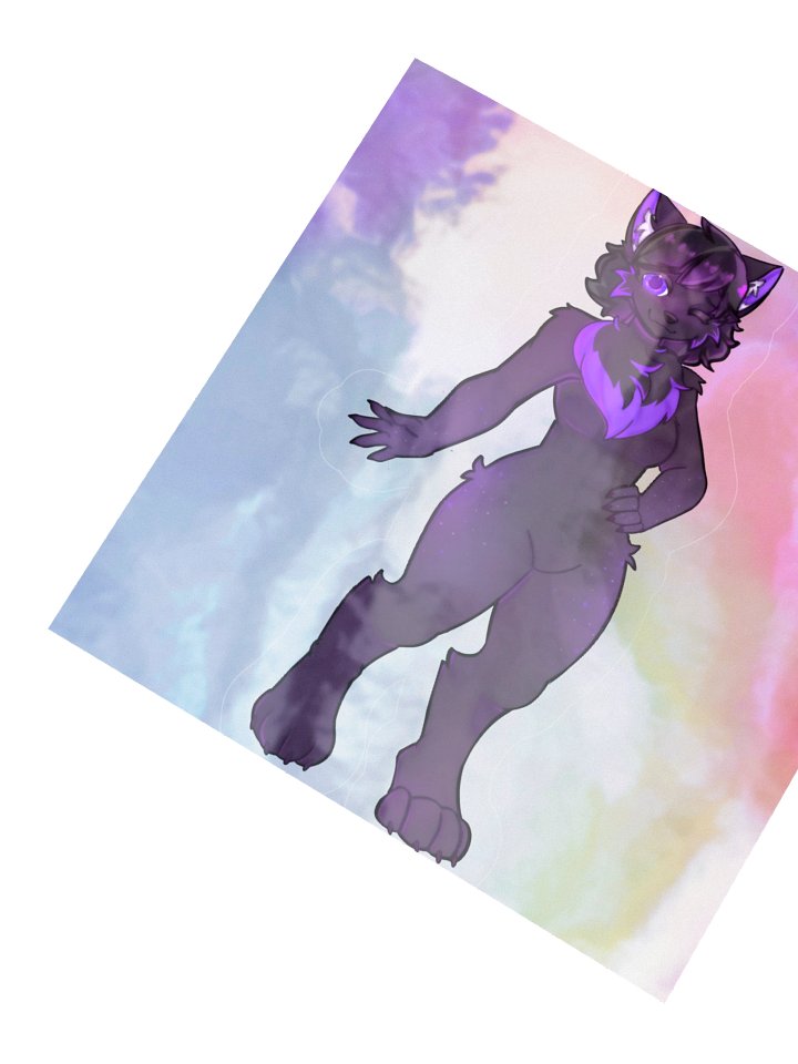 Pixki fursona holo-sticker product image (5)
