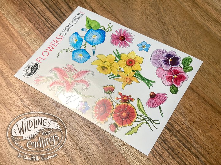Flowers! Sticker Sheet product image (1)