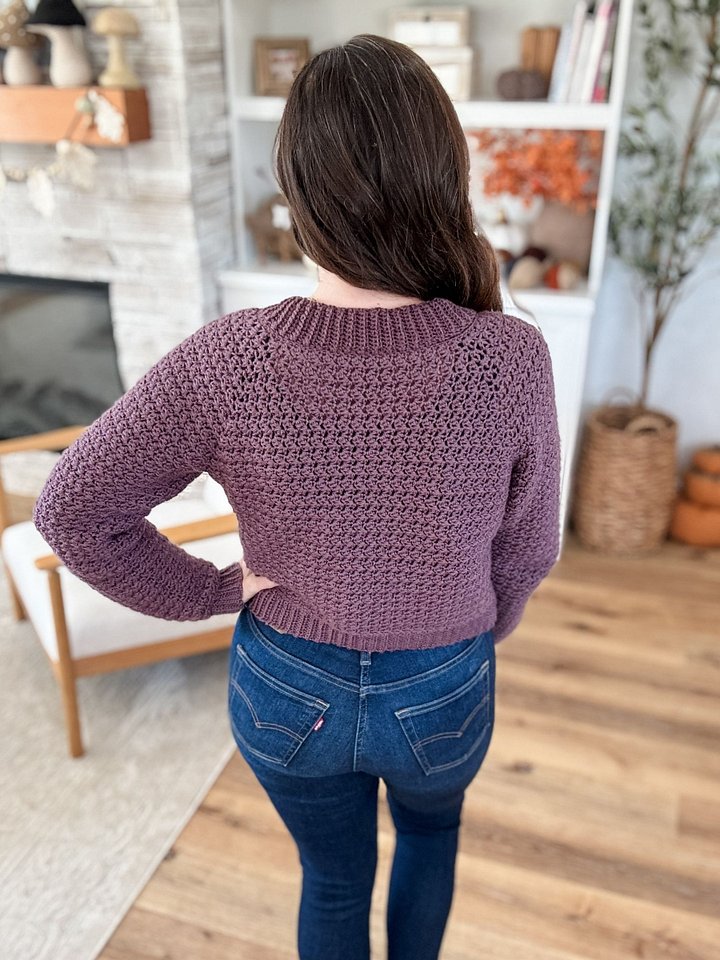 The Suzette Raglan Cardigan Crochet Pattern product image (2)