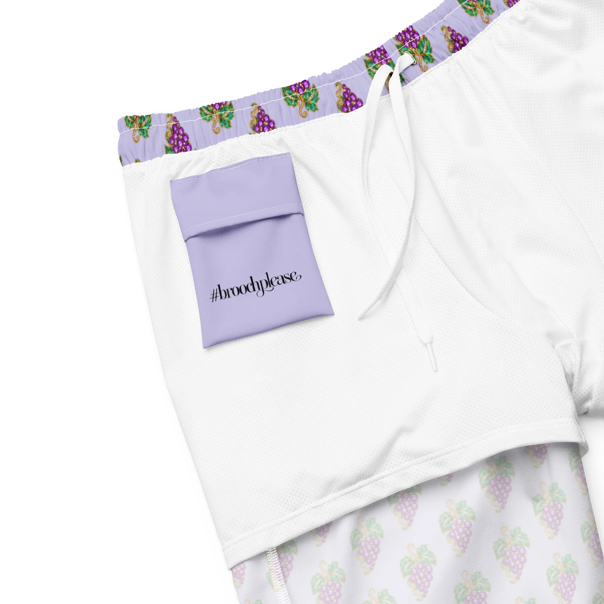 Grape Grove All-Over Print Swim Trunks product image (8)