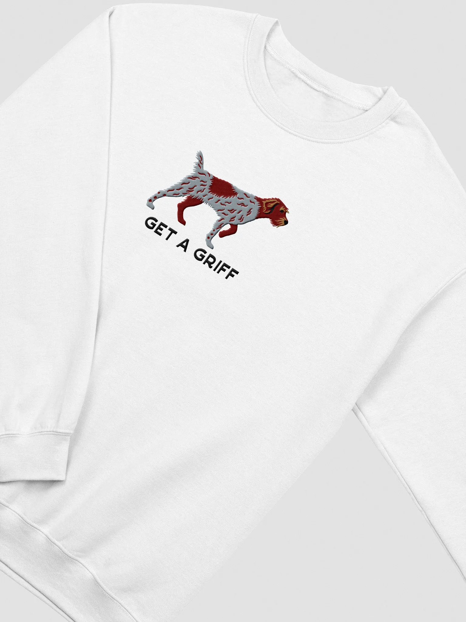 Get a Griff Sweatshirt (Embroidered) of a Wirehaired Pointing Griffon product image (6)