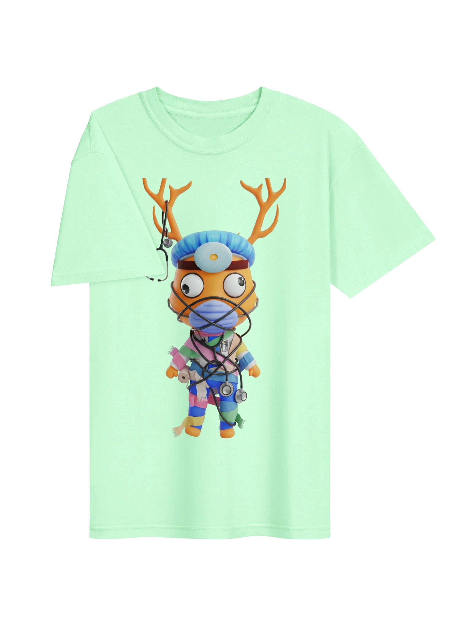 Surgeon Antler Deer Graphic Tee – Cute Creepy Hospital Aesthetic Unisex Shirt product image (75)