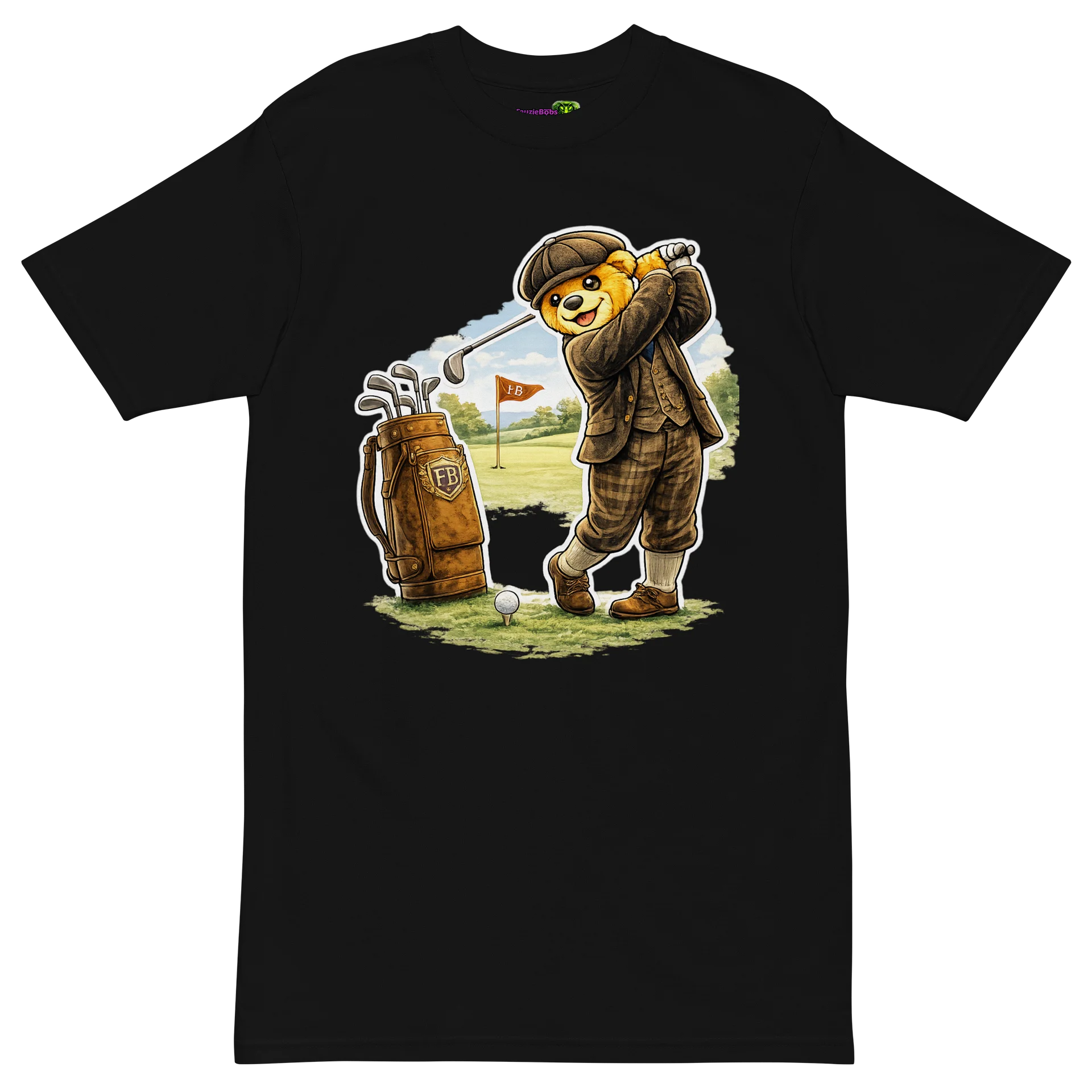 Bobzie Vintage Golfer Tee | Premium Cotton Heritage Edition by FayzieBobs product image (2)