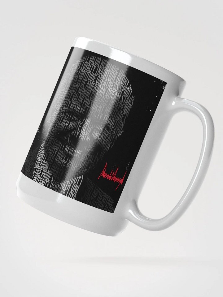 Trump Patriotic Word Silhouette 15oz Coffee Mug product image (2)