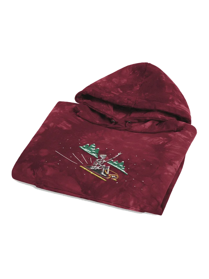 Sledding Skelly Champion TieDye Hoodie product image (1)