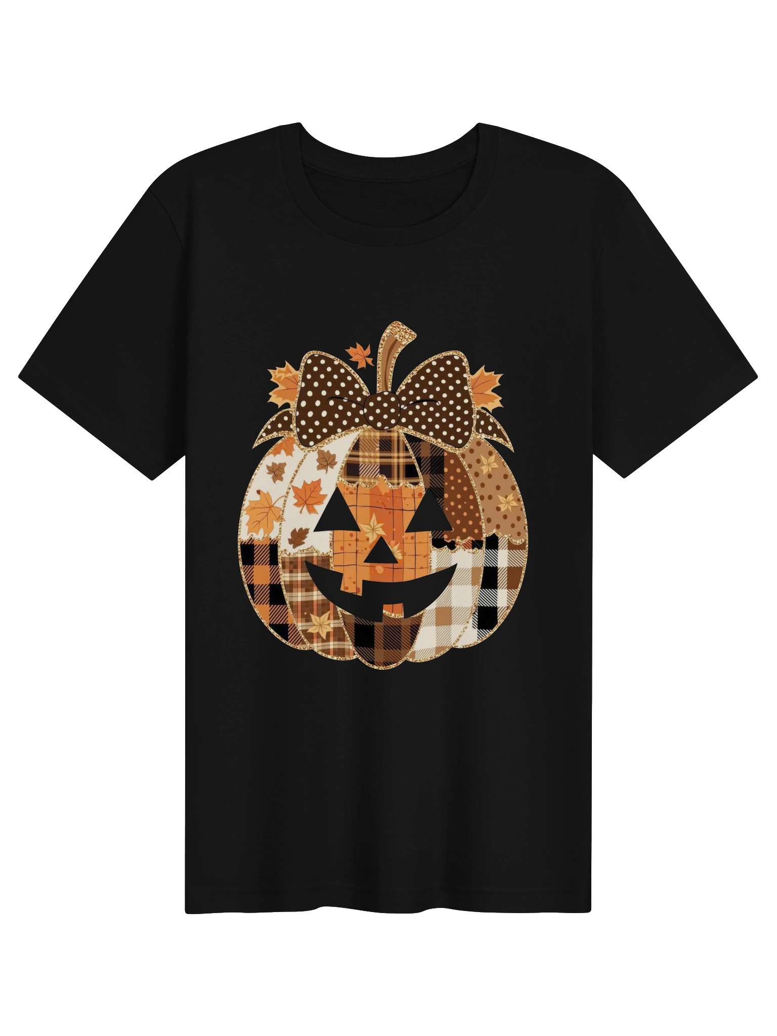 Patchwork Pumpkin Jack-O’-Lantern Tee product image (1)