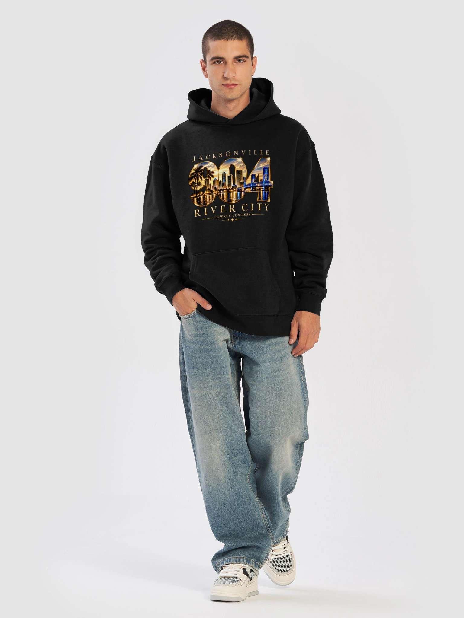 904 River City Original, Jacksonville Skyline Pullover Hoodie product image (5)