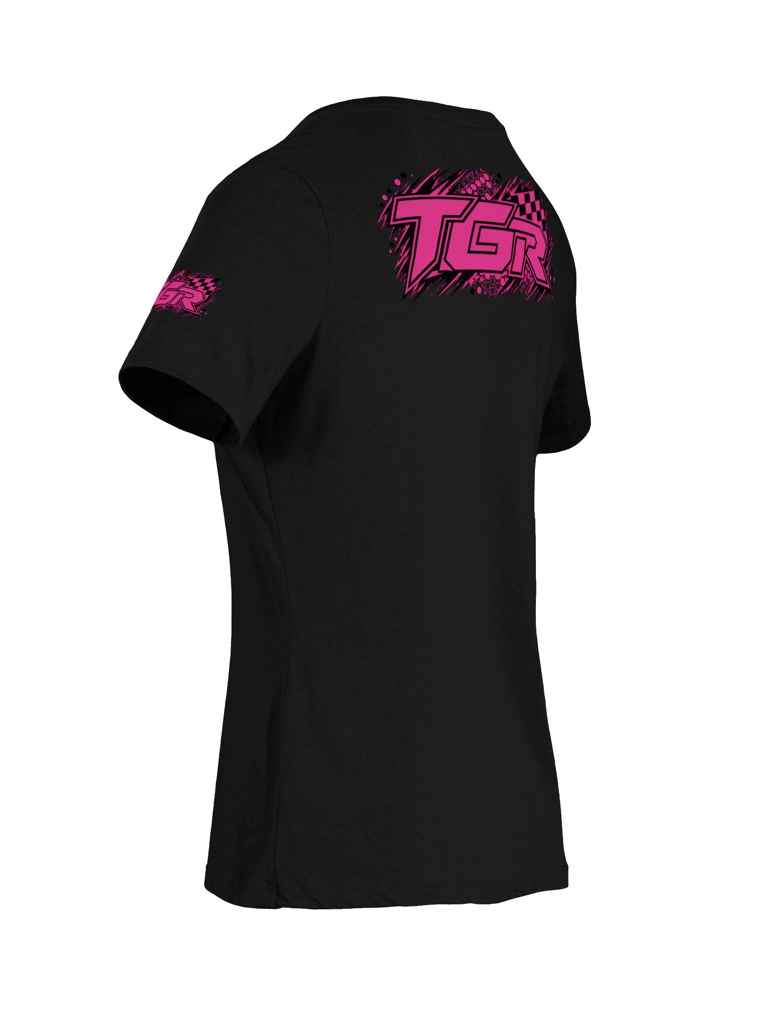 TGR Pink Thunder Women's Racing V-Neck T-Shirt product image (8)