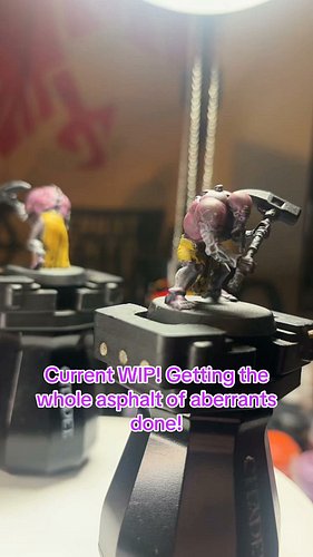 The Aberrants! I’ve decided a squad of Aberrants is called an asphalt. #warhammer40k  #genestealercult #LVO2026