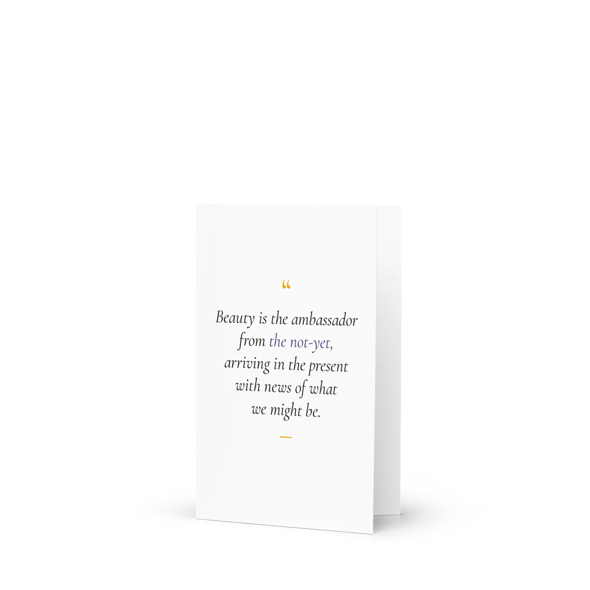 Beauty Is the Ambassador Greeting Card product image (1)
