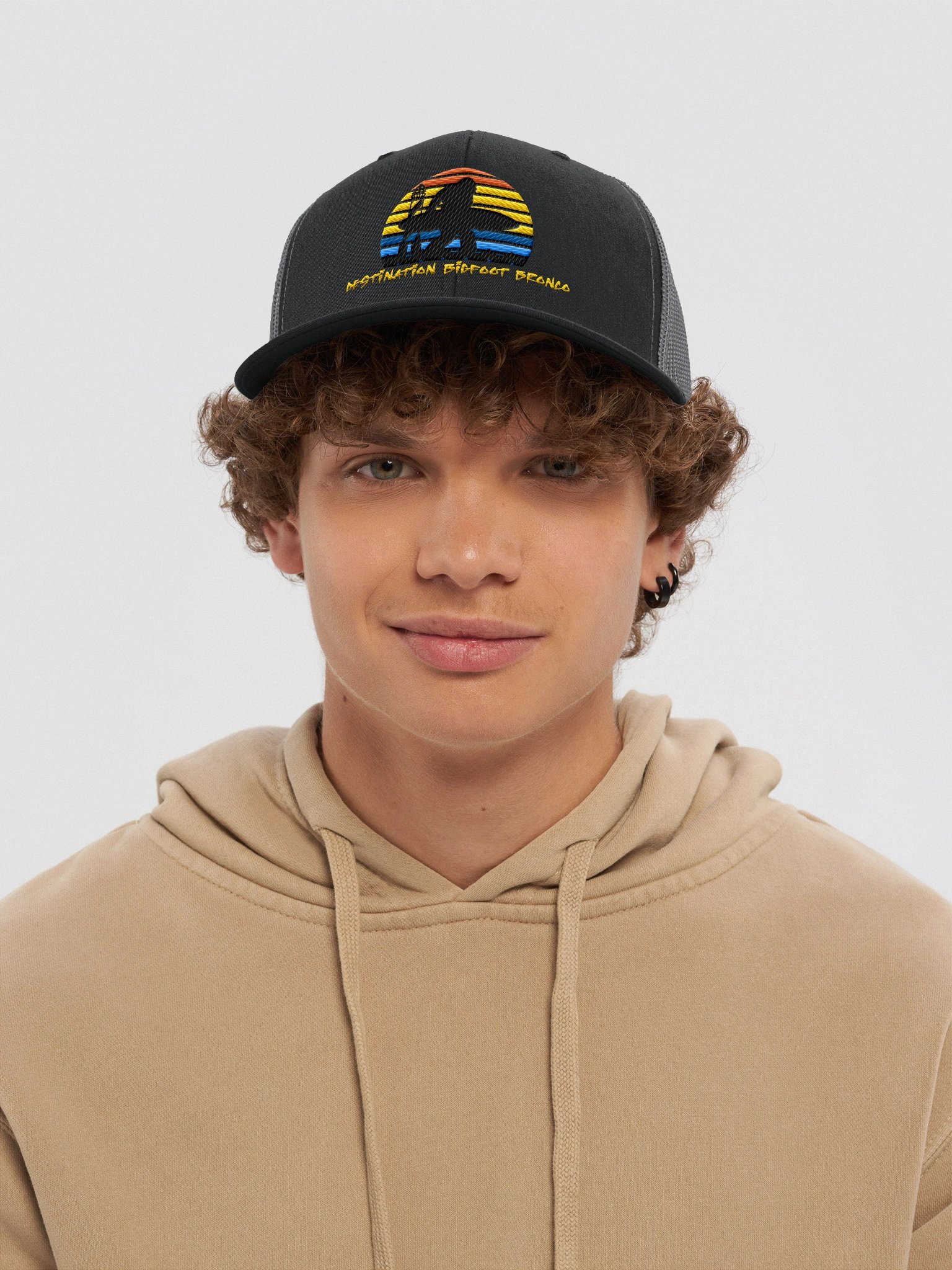 Destination Bigfoot Bronco Classic Logo Original Two-Tone Trucker Cap (Multiple Colors Available) product image (22)
