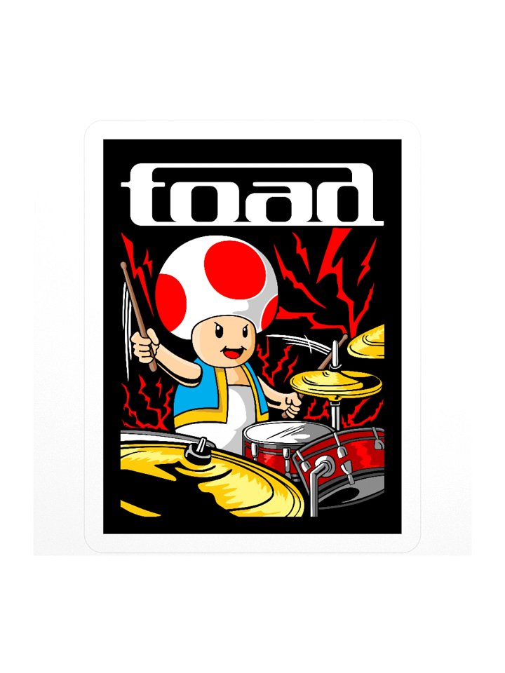 Toad drummer sticker product image (3)