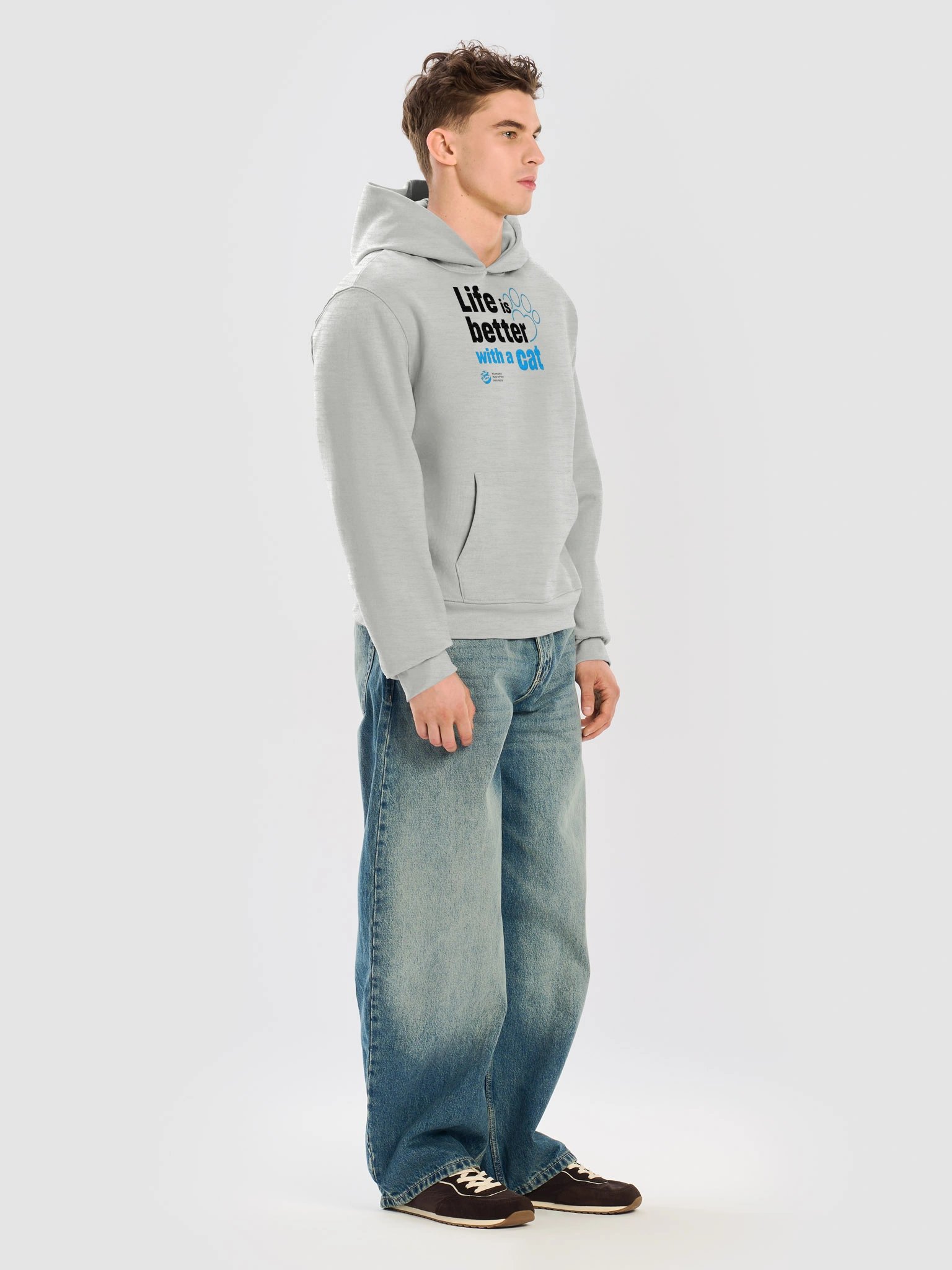 Life is better with a cat - Typographic - Hoodie product image (11)