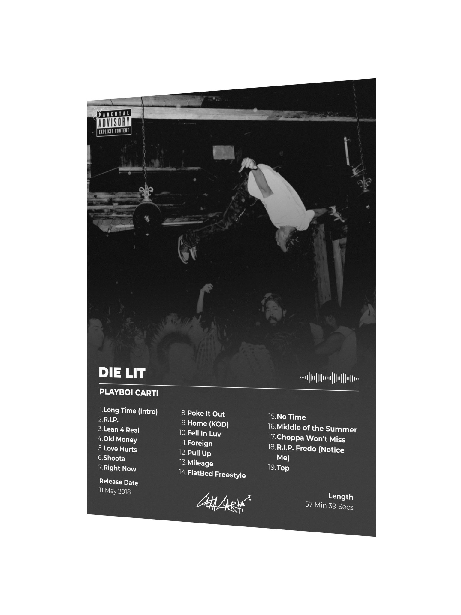 Die Lit Album Cover Poster product image (4)
