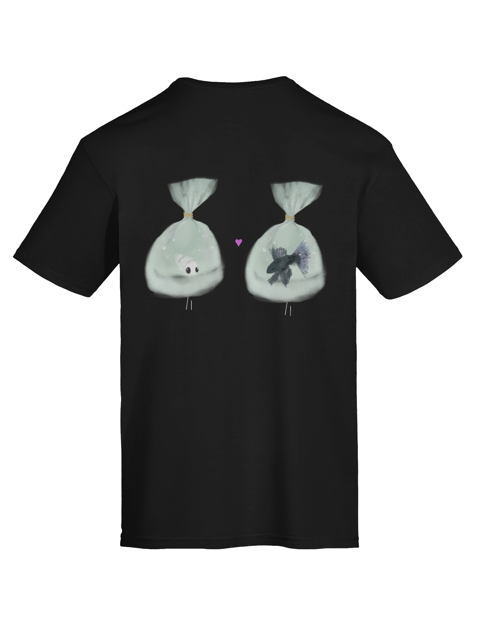 Fish Love T-shirt (Black) product image (11)