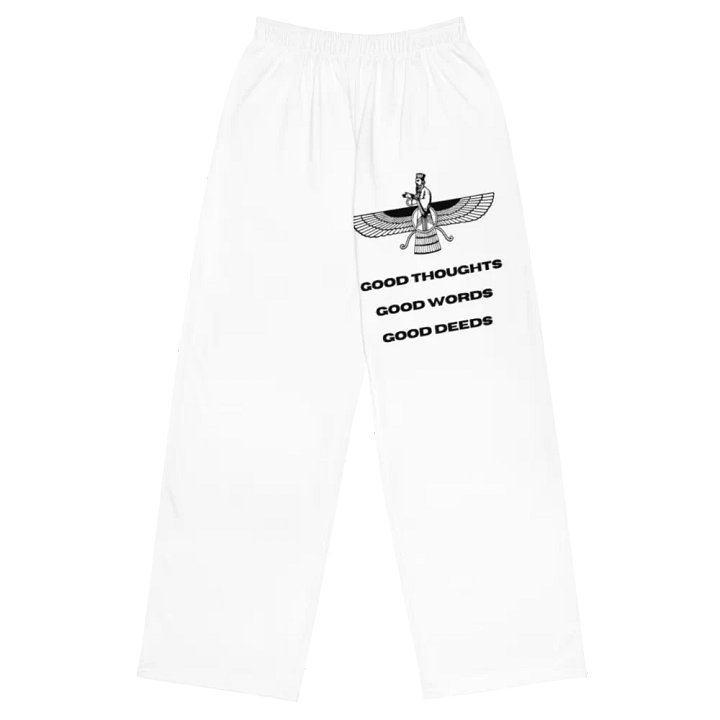 Faravahar Persian Design Pants Good Thoughts Good Words Good Deeds product image (1)