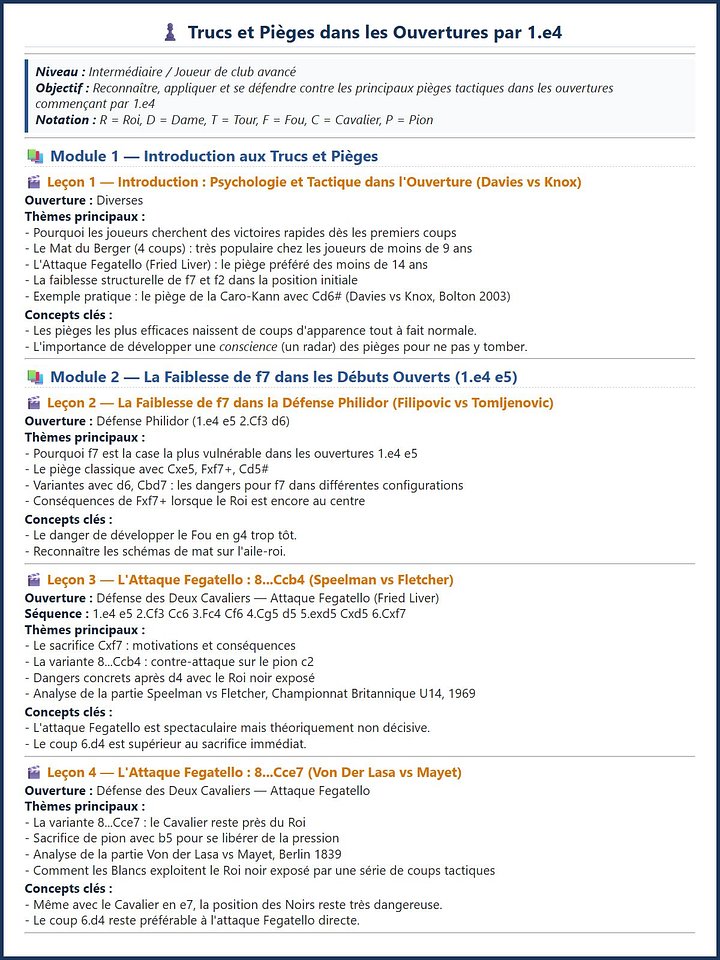 N'en fais qu'une bouchée avec 1.e4 : Astuces, pièges et victoires éclair pour les joueurs de club product image (2)