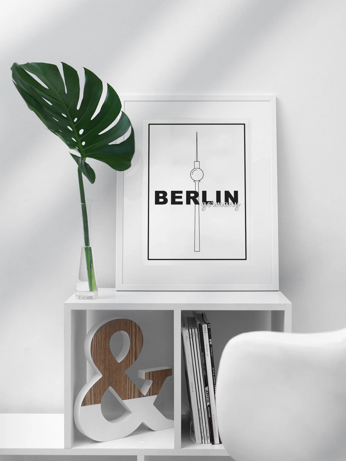 Berlin TV Tower Minimalist Poster, Iconic German Landmark Art, Black and White City Line Drawing, Urban Chic Wall Decor, Travel Gift product image (3)