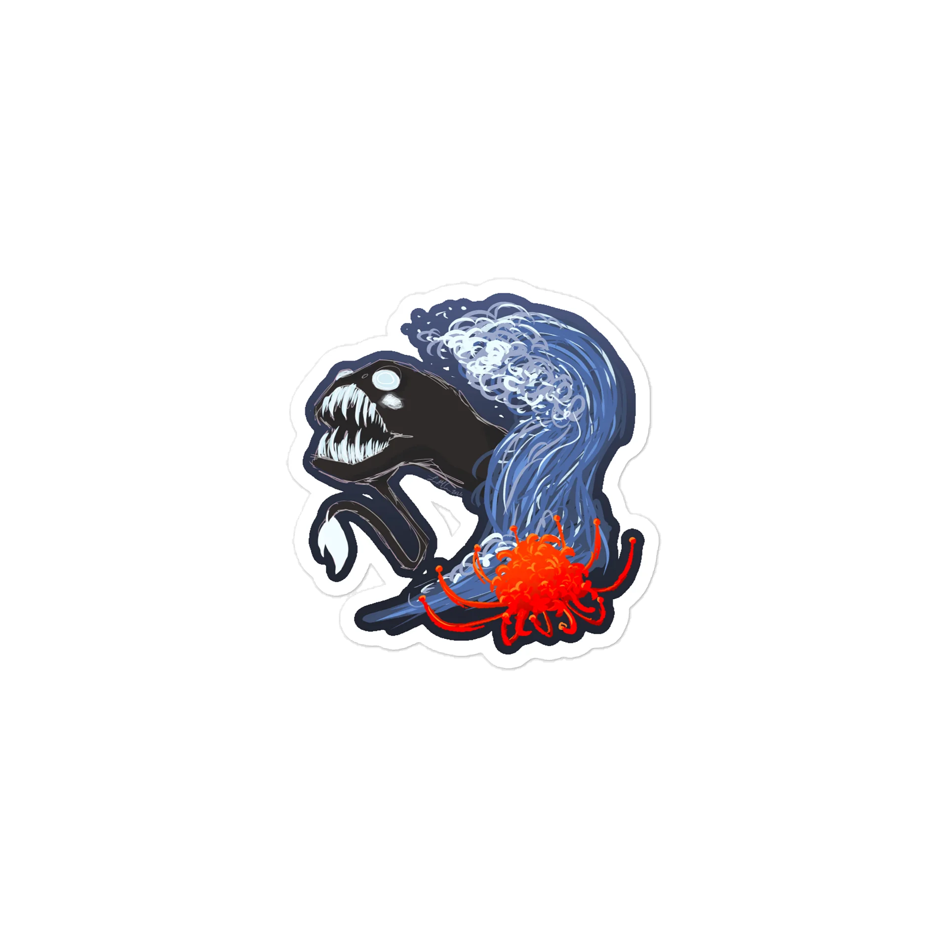 Dragonfish Sukajan Aesthetic Sticker product image (2)