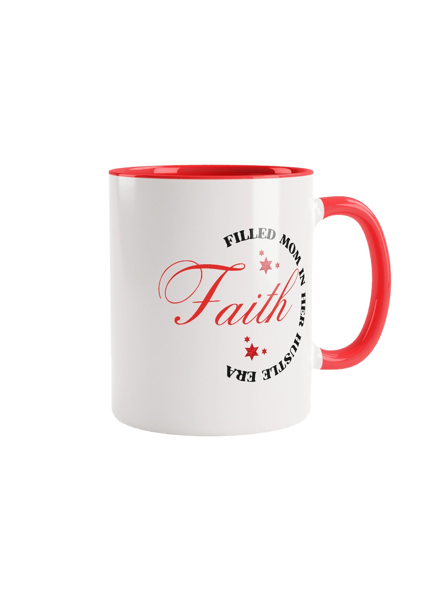Faith filled Mom In Her Hustle Era | Christian double-tone Ceramic Mug | Gift for believers product image (1)