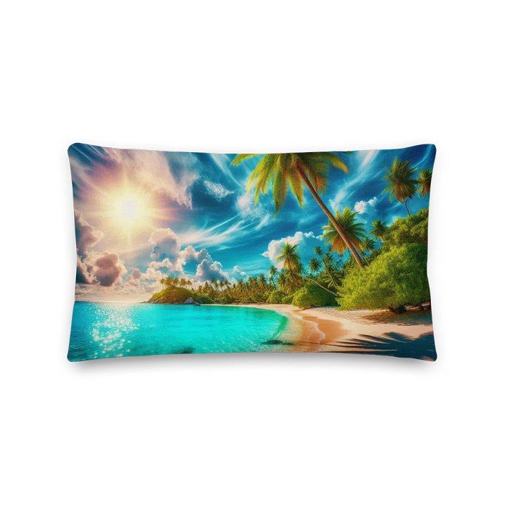 Tropical Paradise Premium Pillow |AI Design product image (2)