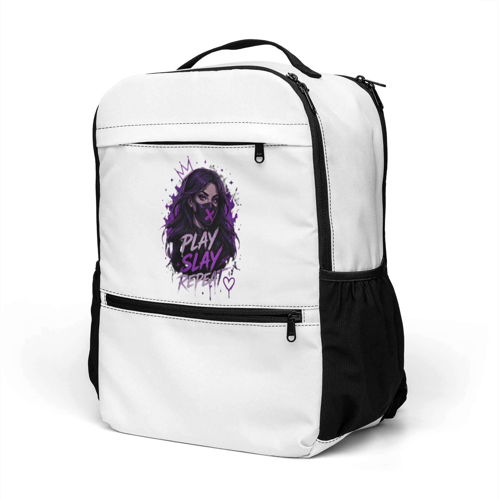 Royal Rebellion Play + Slay All-Over Print Backpack product image (5)