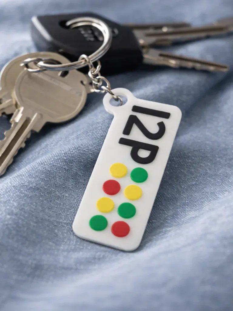 I2P Logo Keychain (3D Printed) product image (1)