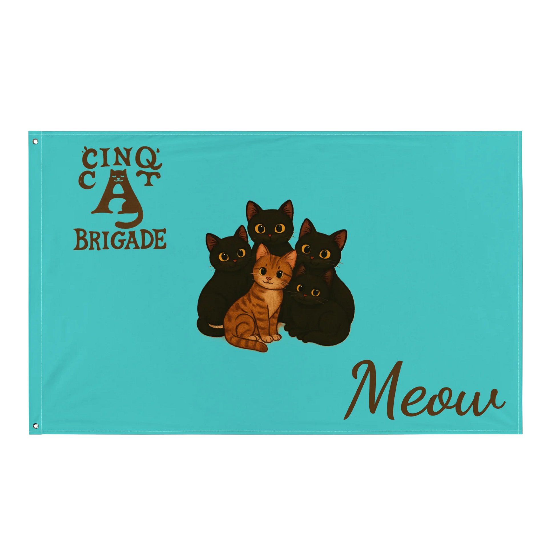 Meow Madness All-Over Flag product image (1)