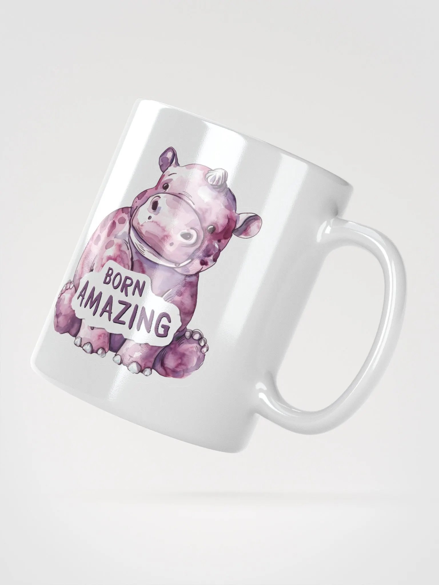 Born Amazing Hippo Mug product image (5)