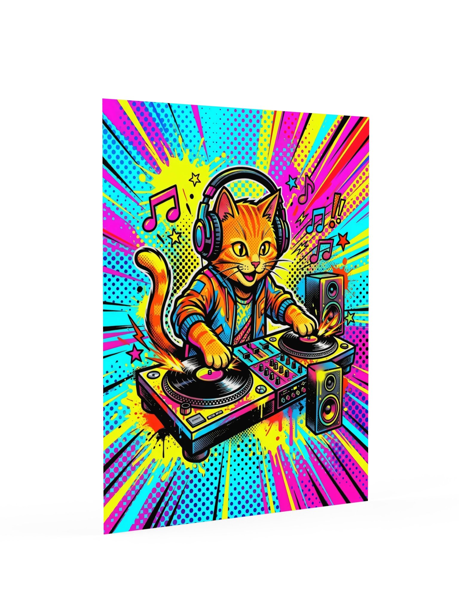 DJ Orange Cat Poster product image (16)