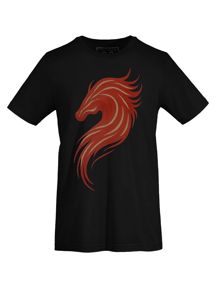 Wild Mane Red Horse Art Print – DTG T-Shirt – by M-Art and Design product image (1)