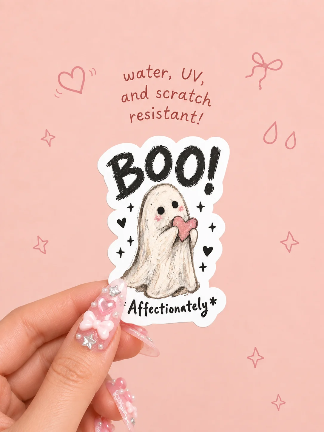 Boo! Sticker | Water & Scratch Resistant Decal product image (1)