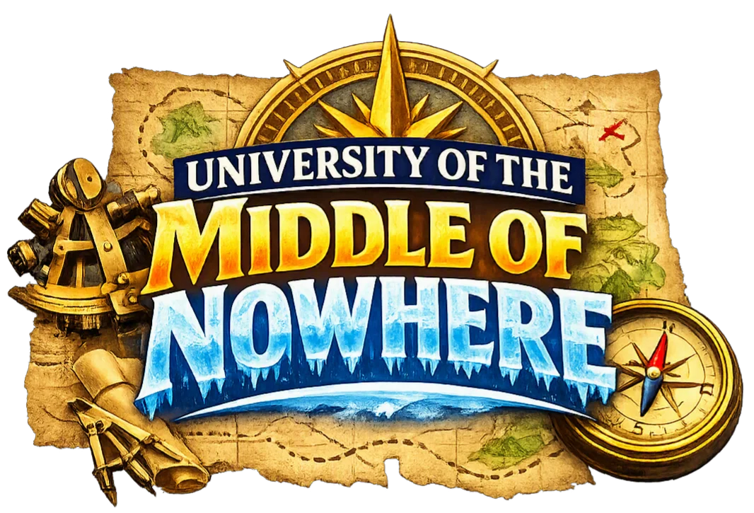 University of The Middle Of Nowhere degree parchment product image (2)