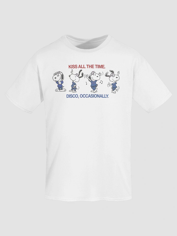 Snoopy Kiss All The Time Disco Occasionally Shirt product image (2)