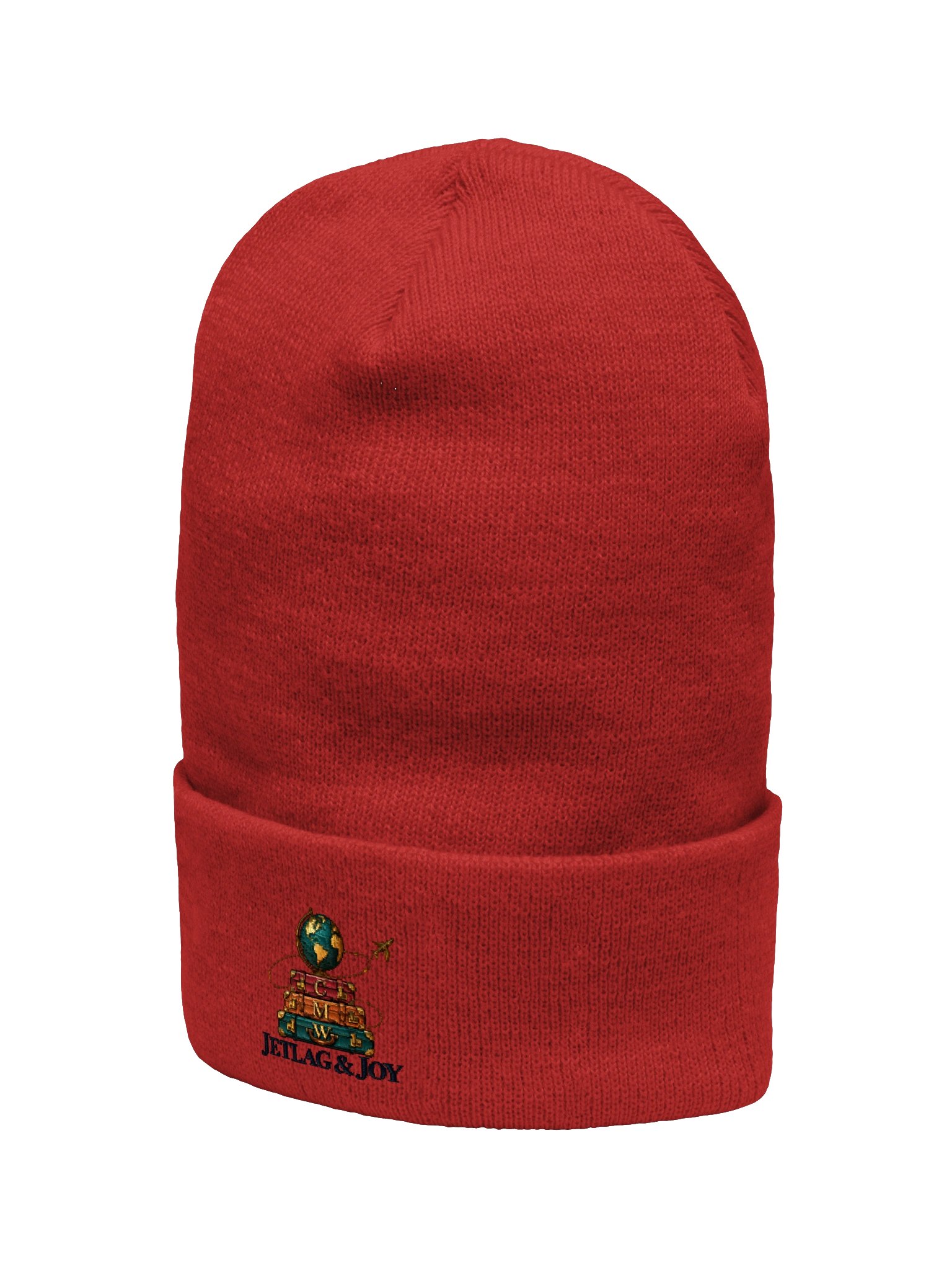 Jetlag & Joy Heritage Embroidered Unisex Beanie product image (3)