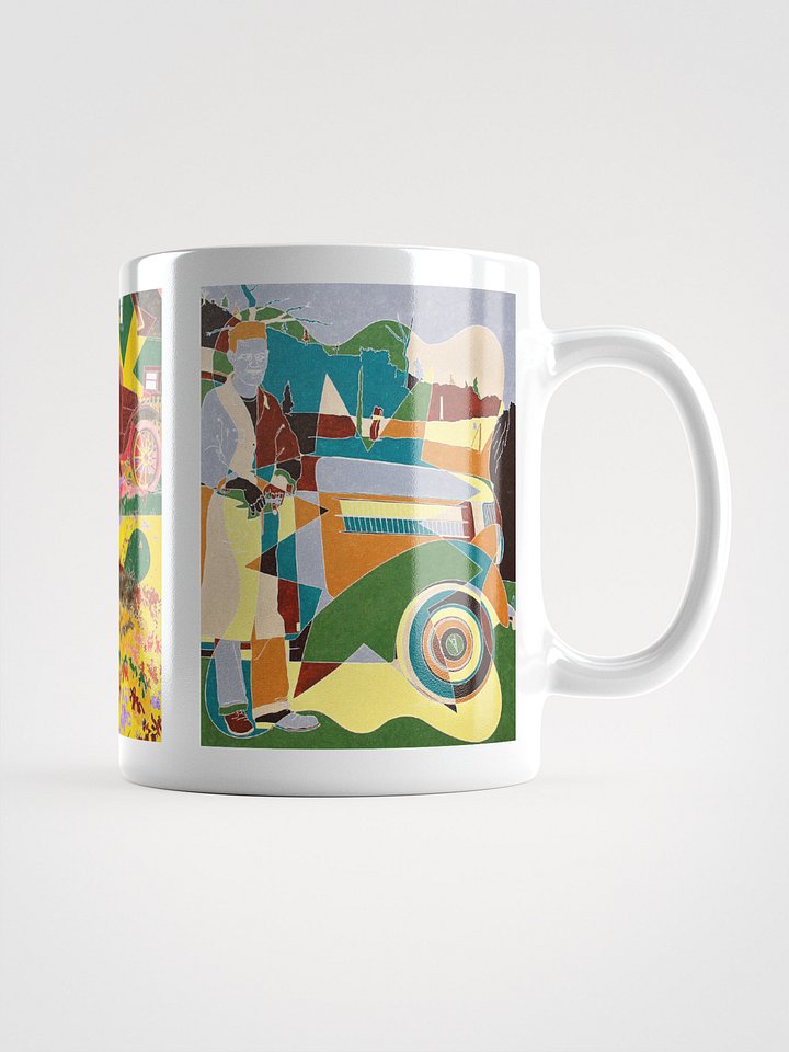 Three Masterwork Cars on White Glossy Mug product image (2)