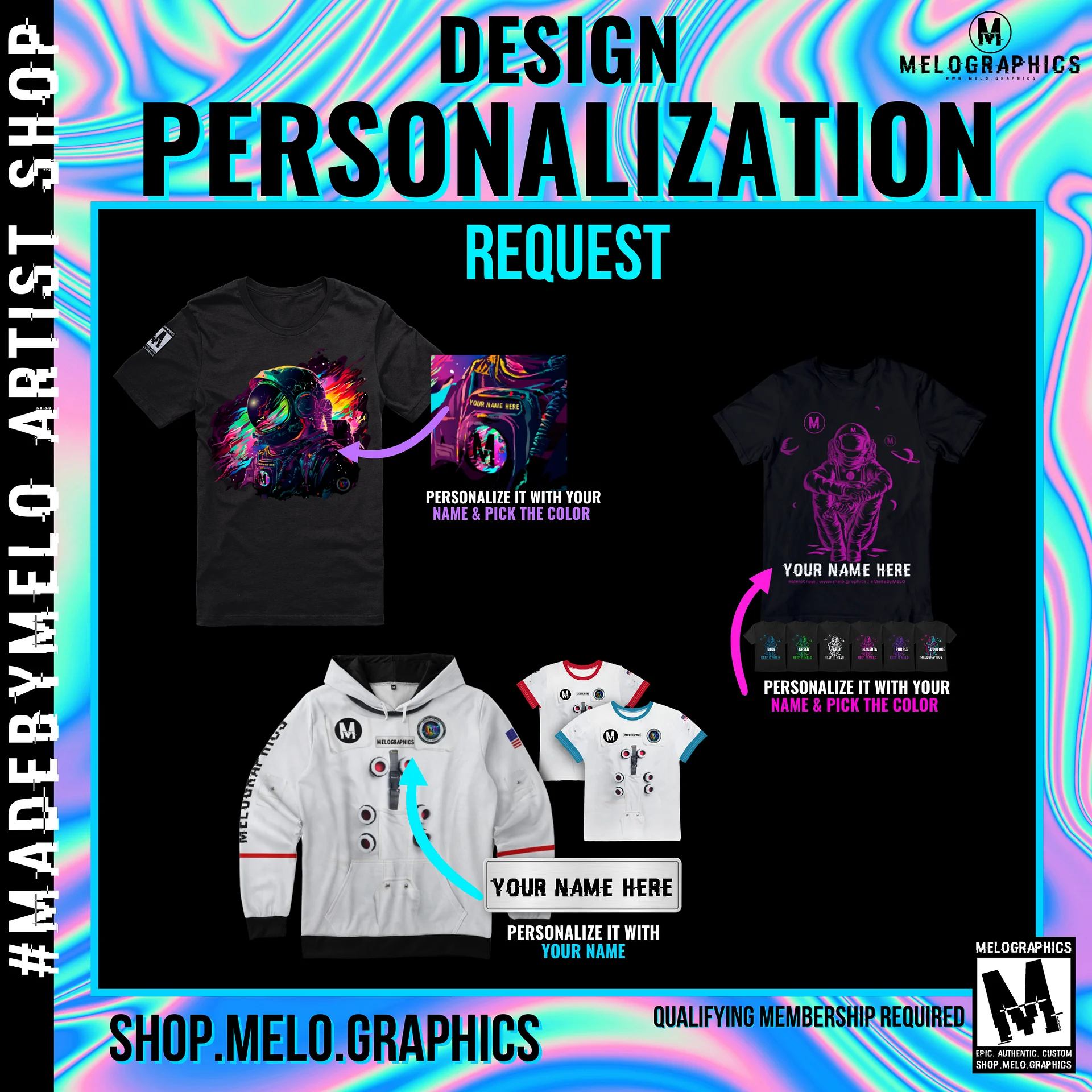 Creative Service: Design Personalization - Astronaut Suit | #MadeByMELO product image (2)