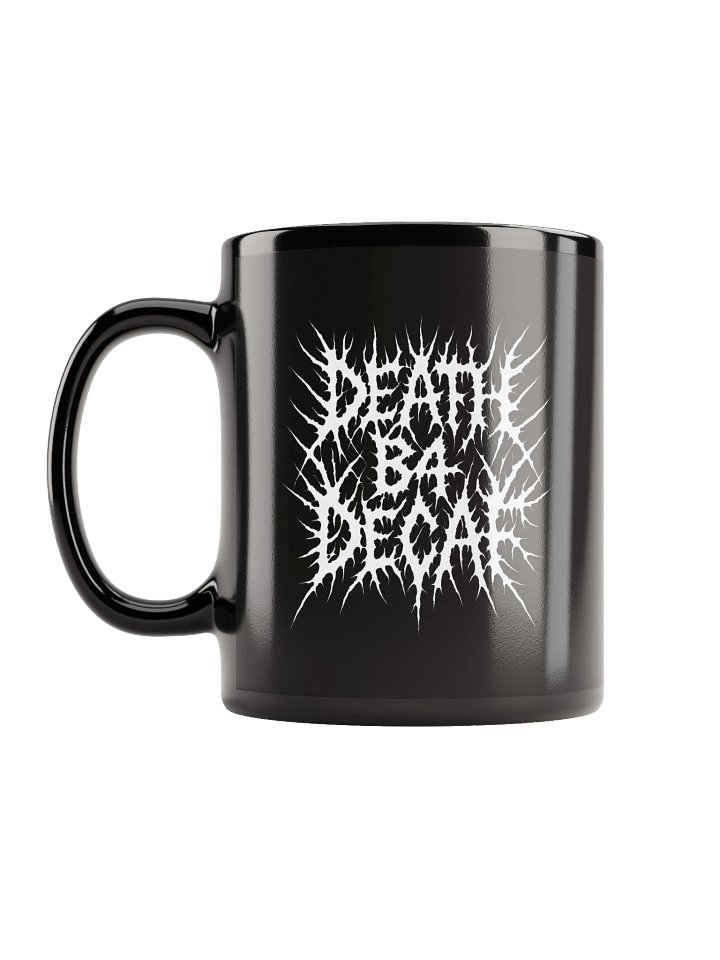 White on Black Metal Mug product image (1)
