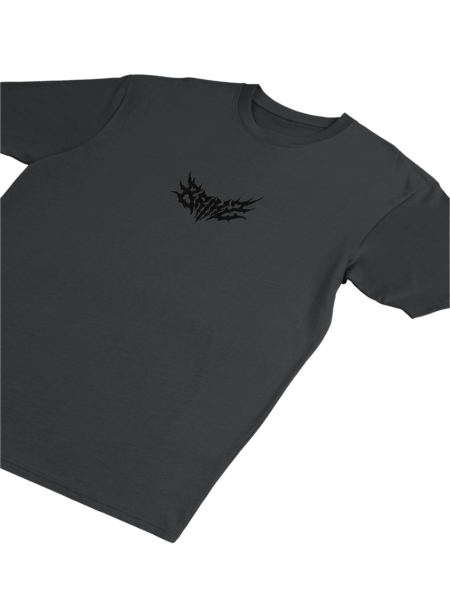 Black on Black embroidered heavy tee product image (5)