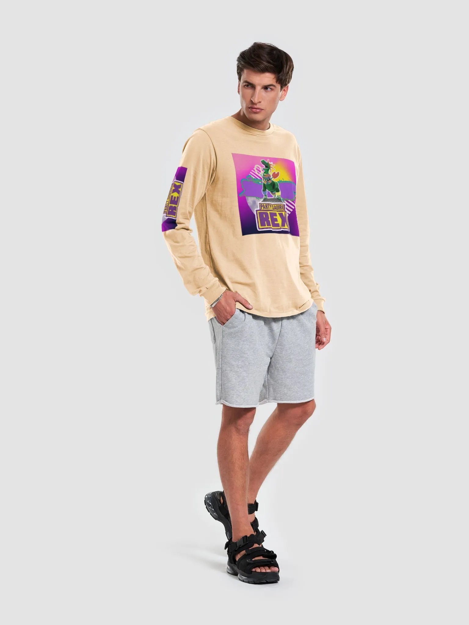 Peach Partysaurus Rex Long Sleeve product image (5)