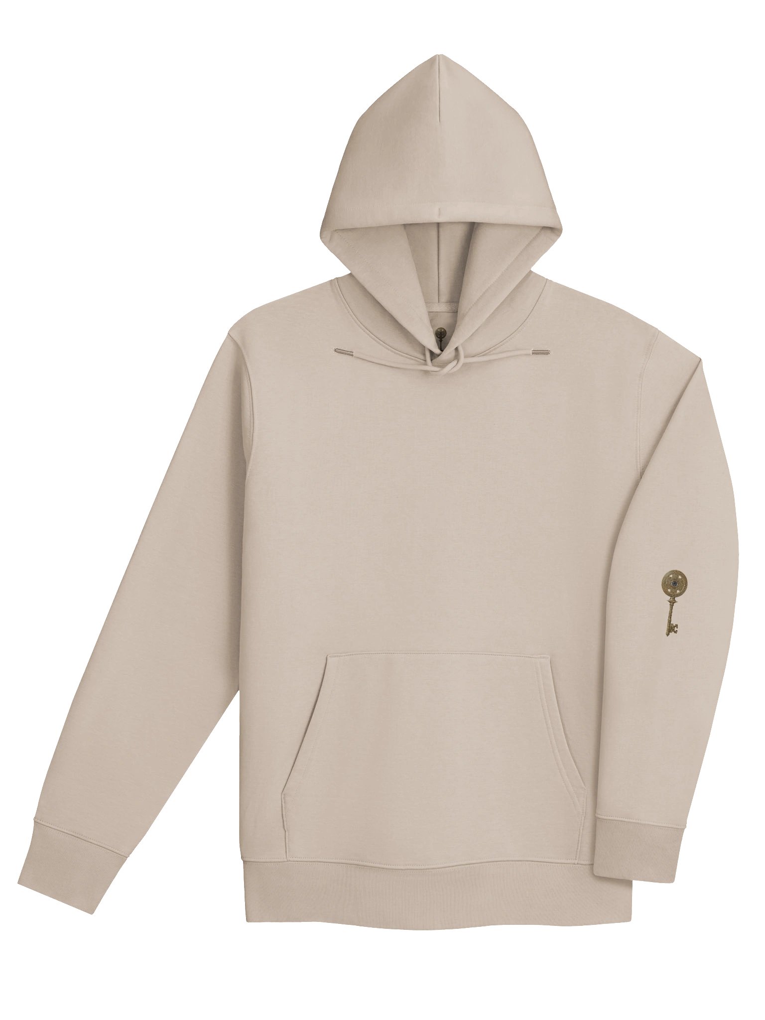 The Gatekeeper’s Key – Desert Dust Reverse Arm Edition (Back + Left Sleeve Print) | Organic Hoodie product image (4)