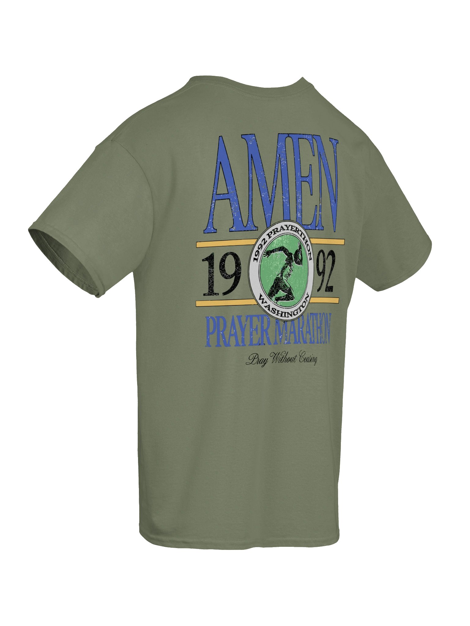 Amen Prayer Marathon Vintage Faith T-Shirt – 1992 Prayerfest Graphic Tee product image (5)