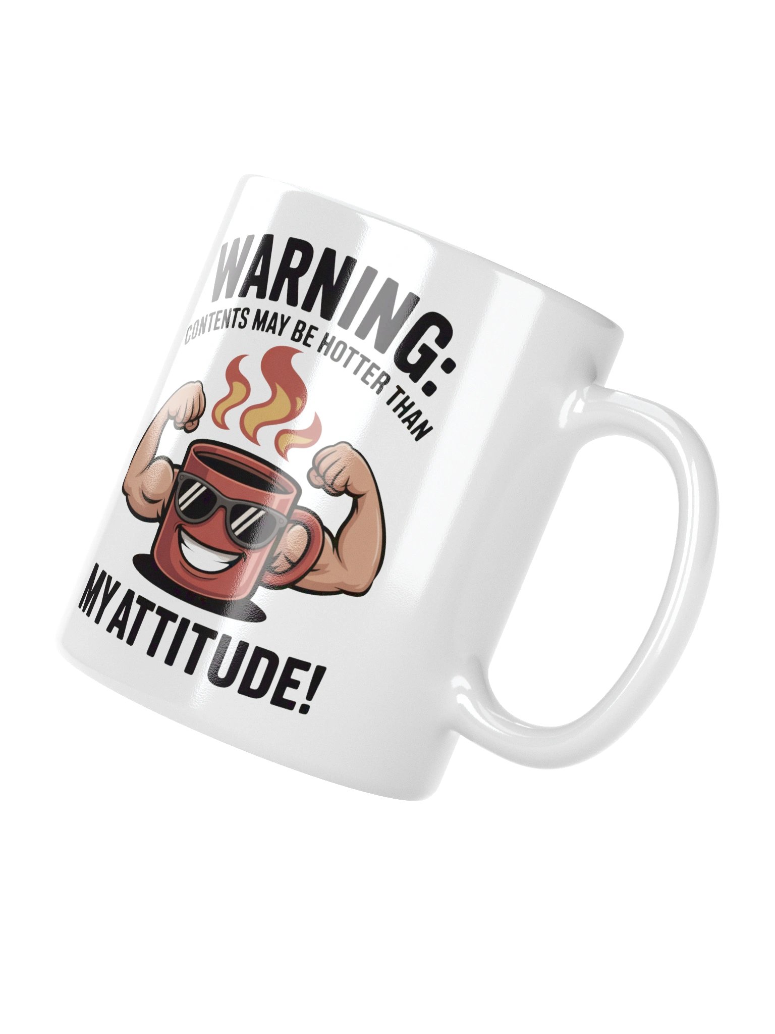Hotter Than My Attitude Funny Coffee Mug – For Bold Men product image (4)