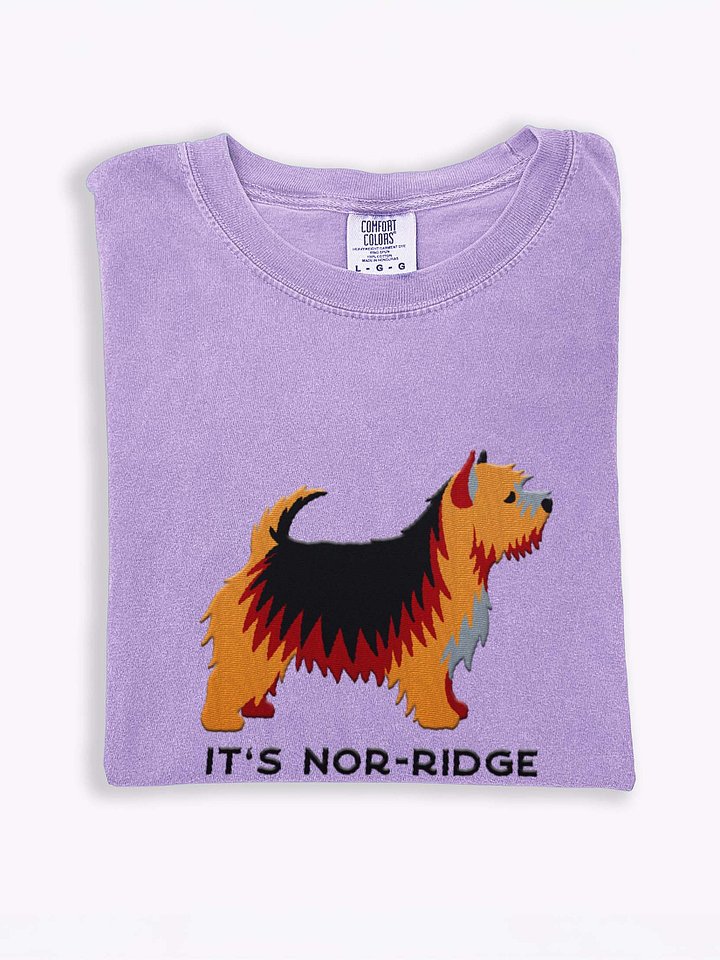 It's Nor-Ridge T-Shirt(Embroidered) of a Norwich Terrier(Black & Tan) product image (1)