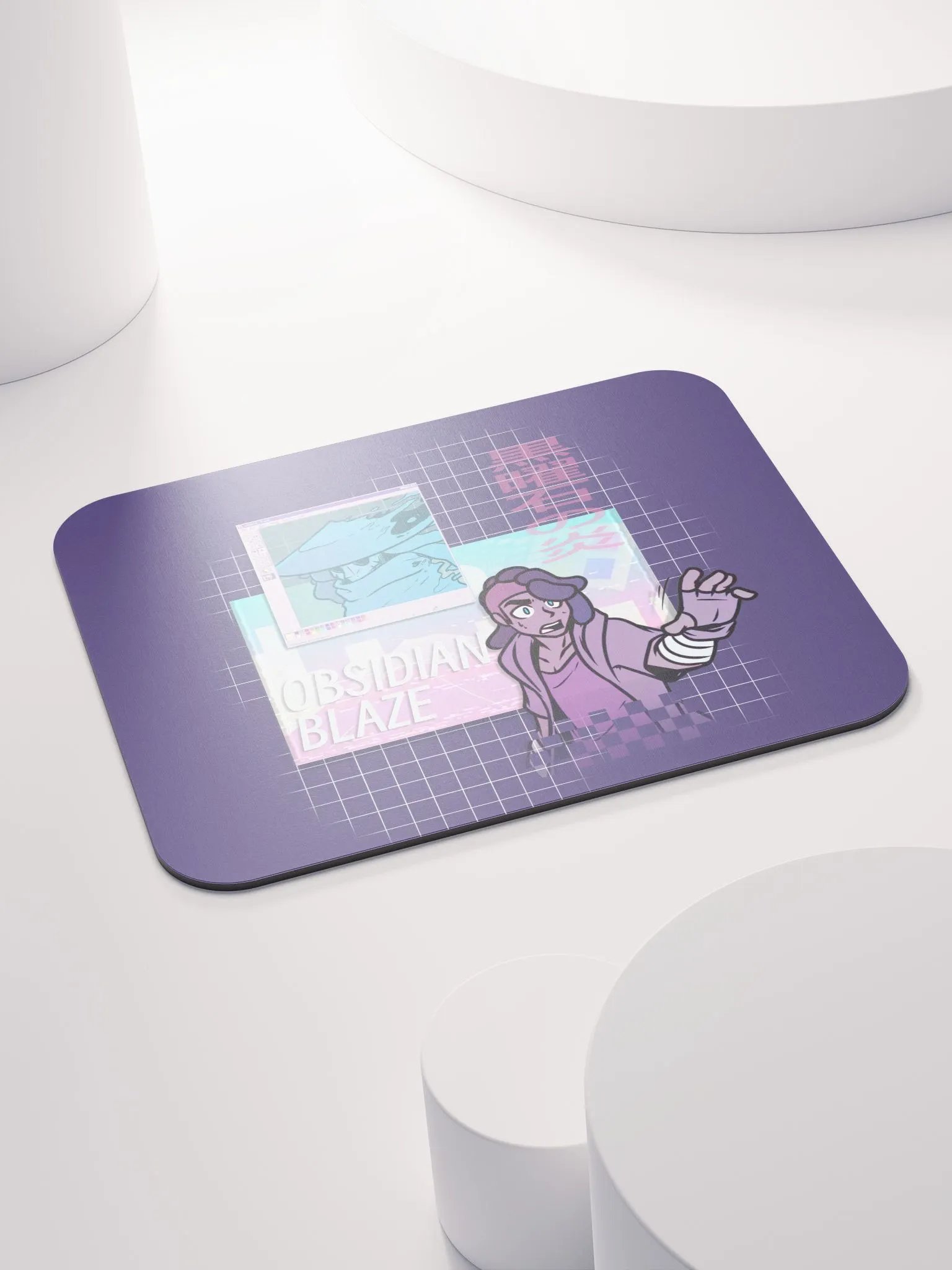 Obsidian Blaze Vapour Mousepad product image (4)