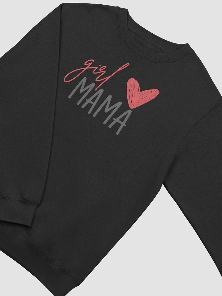 Girl Mama Crewneck Sweatshirt | Handwritten Script Mom Top | Cute and Cozy Gift product image (2)